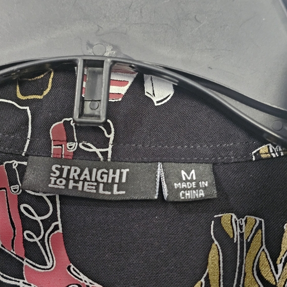 Straight To Hell Ladies Top Size Medium - Picture 4 of 8